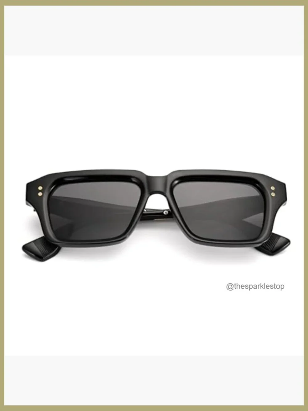Retro Oversized Thick Square Sunglasses for Men Fashion Classic Designer Shades